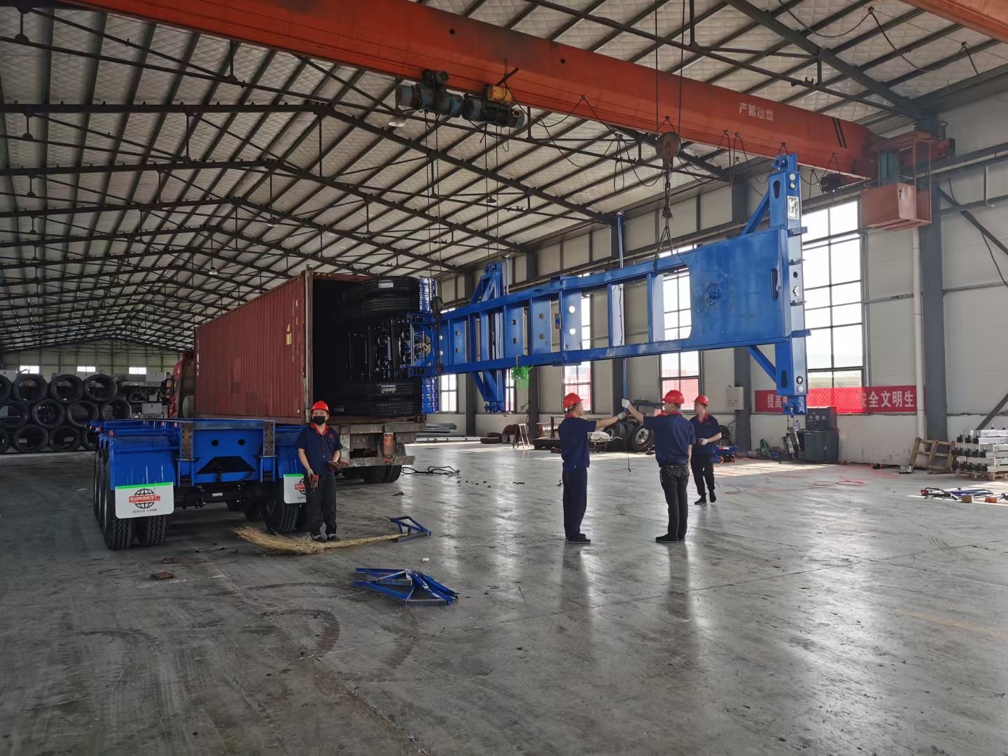 container semi trailer