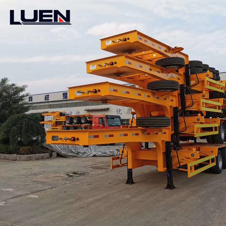 low boy semi trailer