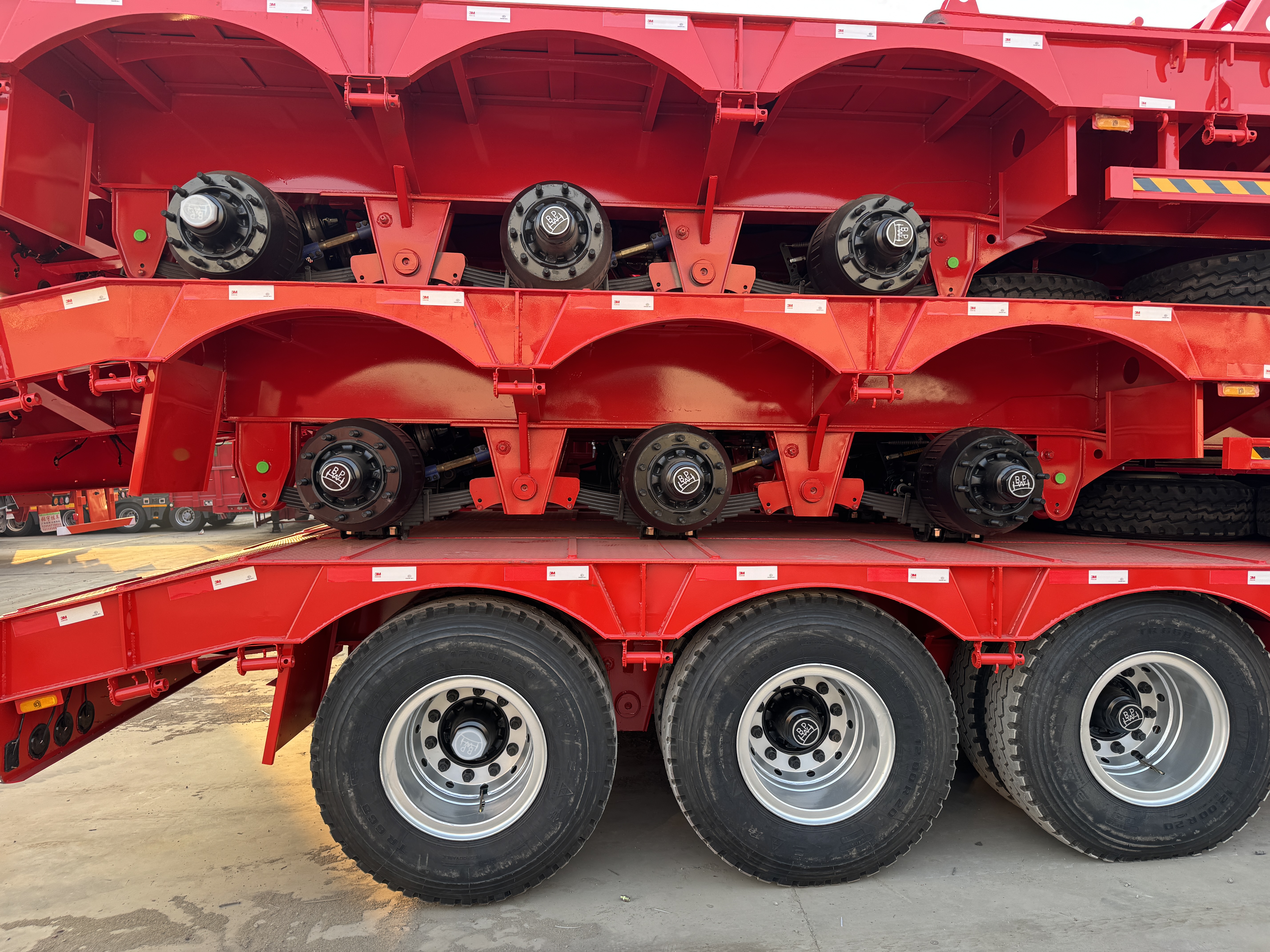 low boy semi trailer