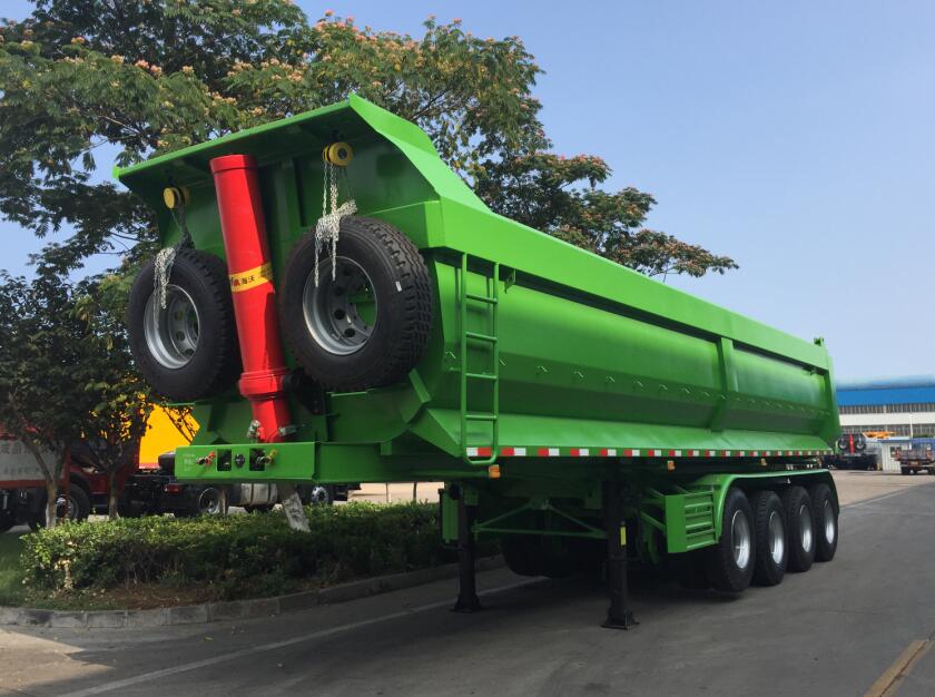 Dump semi trailer