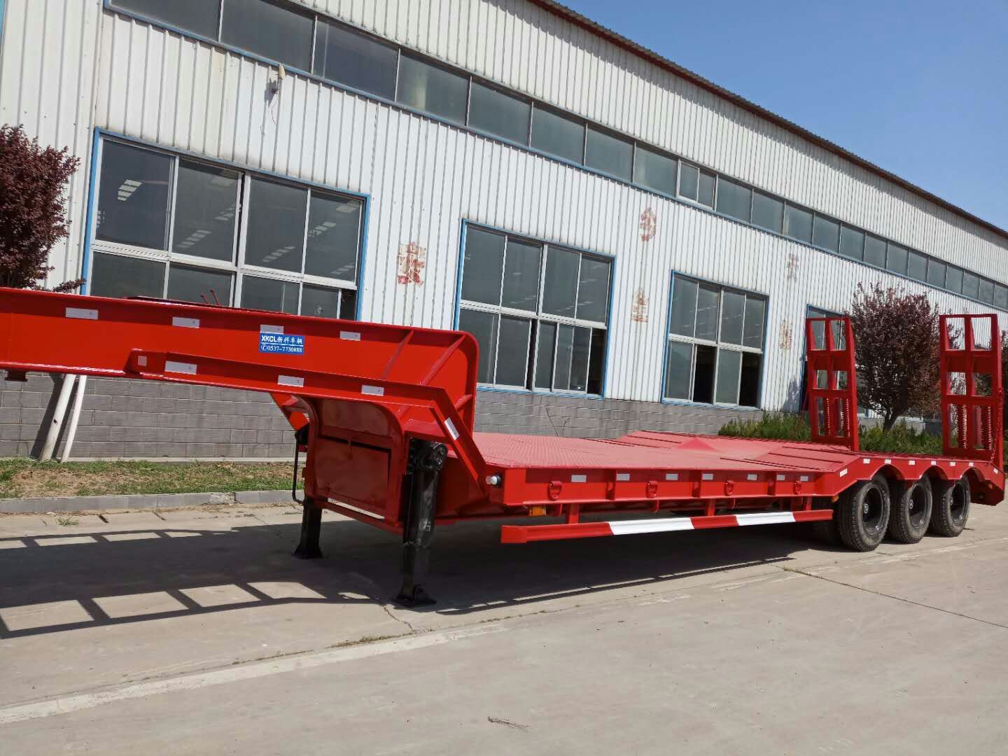 low boy semi trailer