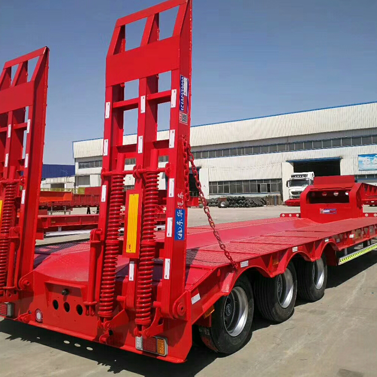 low boy semi trailer