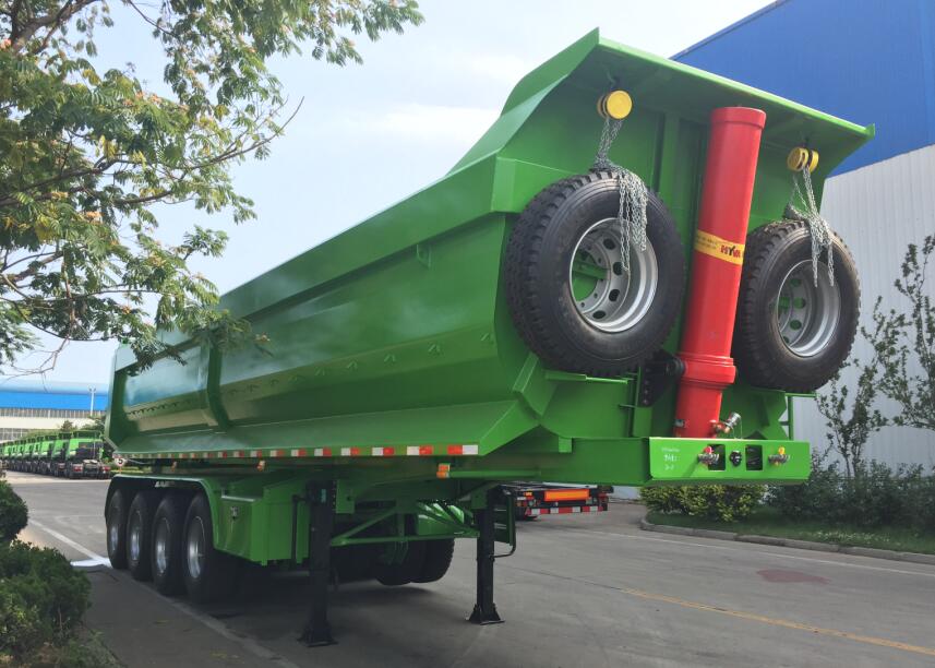 Dump semi trailer