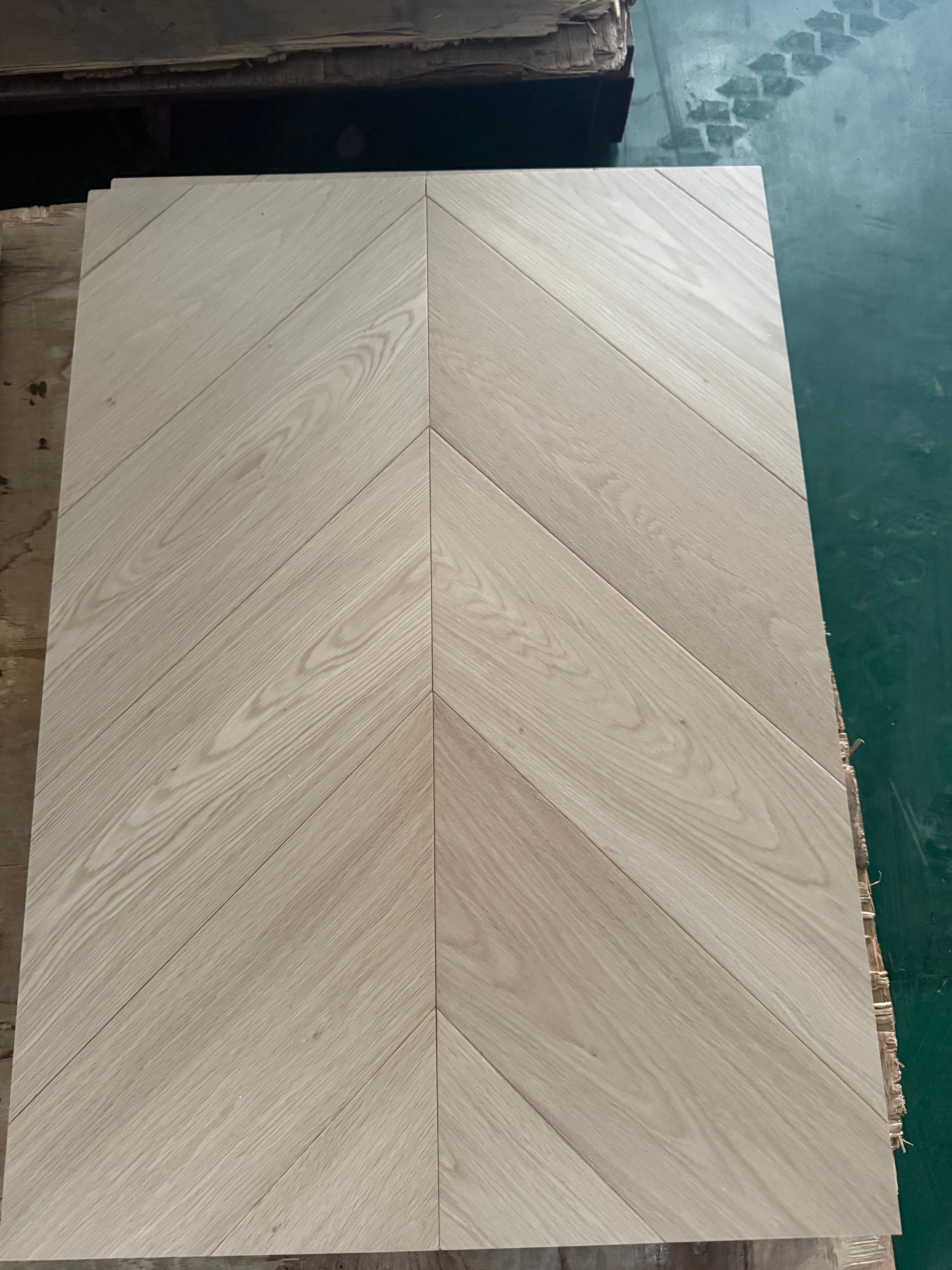 Chevron engineered wood flooring for residential and commercial interiors