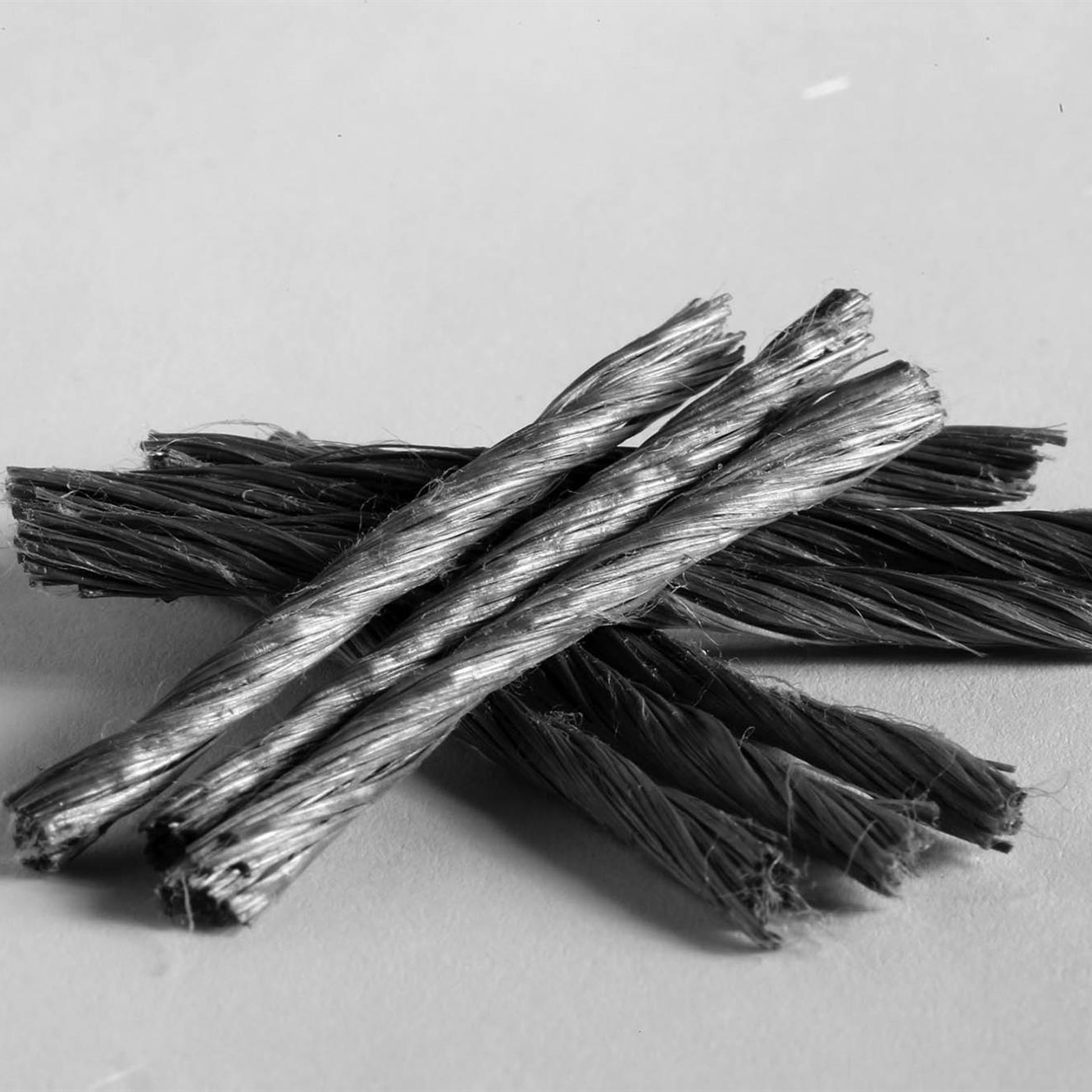 PP twisted fiber for concrete flooring reinforcement
