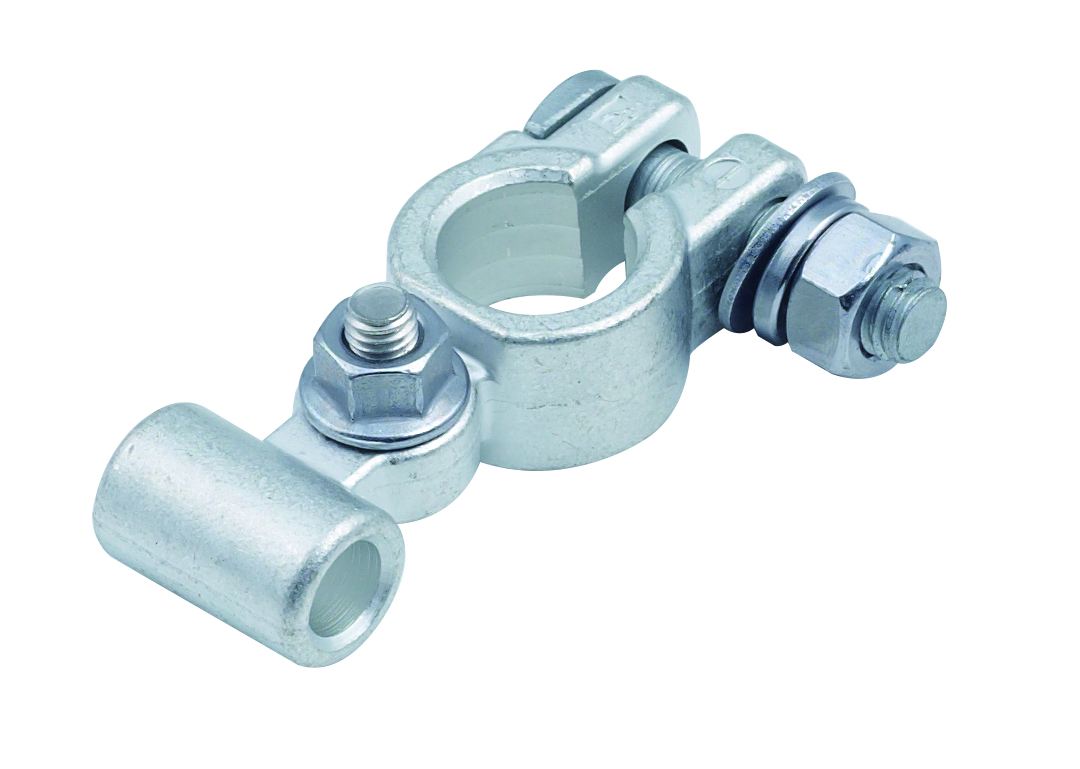 SAE Top Post Brass Battery Terminal M8 - front view