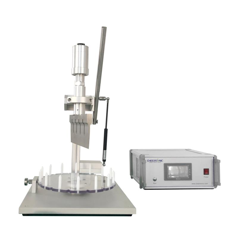 Close-up of ultrasonic blade cutting