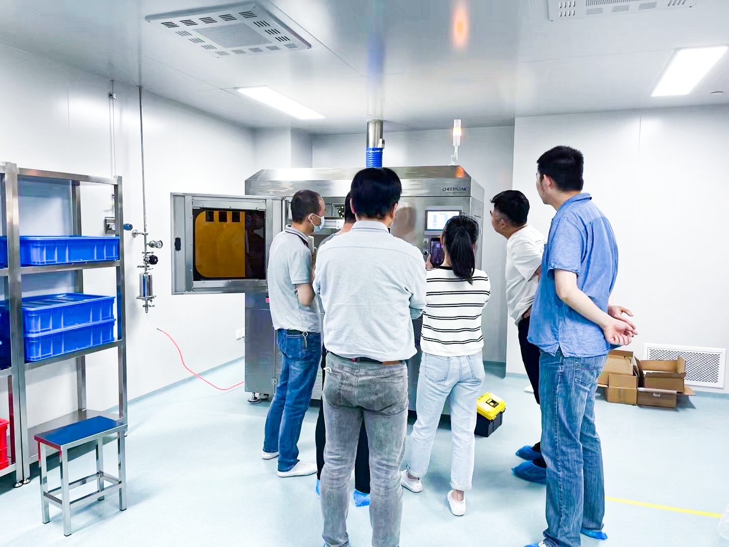 Product testing and quality control at Cheersonic factory