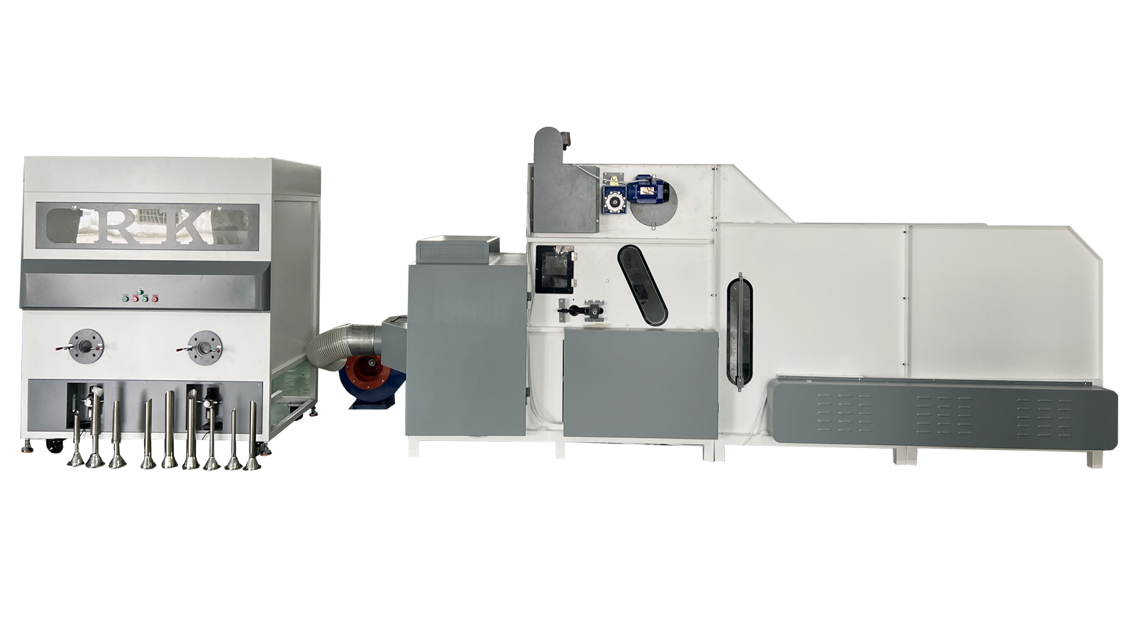 Toy filling machine for plush toys, cushions, and soft products