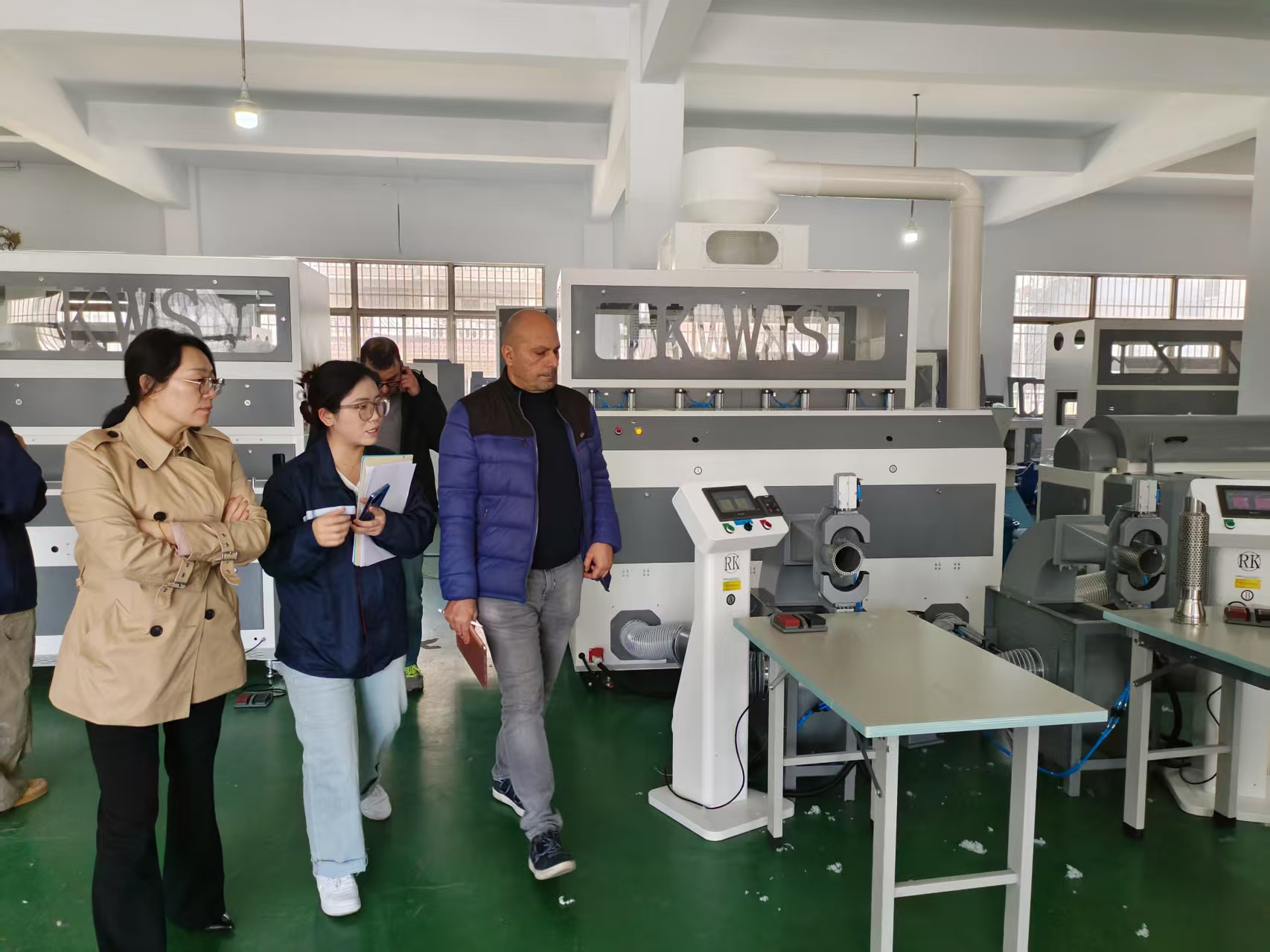 KIVAS factory audit by international customer, demonstrating quality control transparency