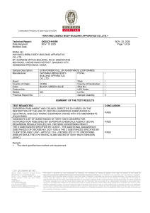 ROHS & REACH Test Report