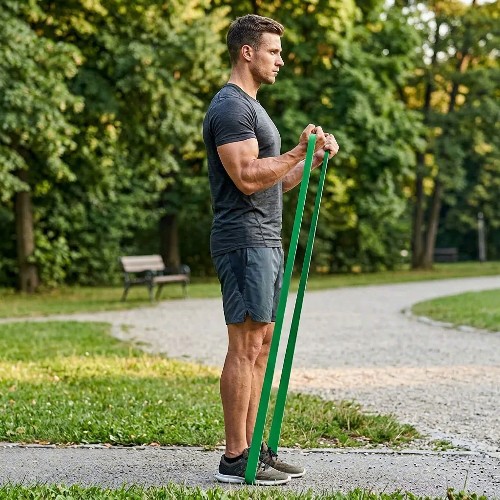 Power loop band applied in gym strength and assisted training