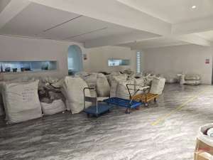 apparel factory cutting department