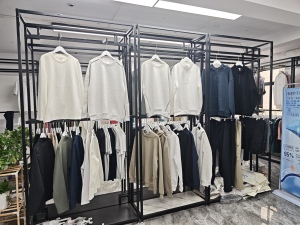 apparel showroom clothing racks