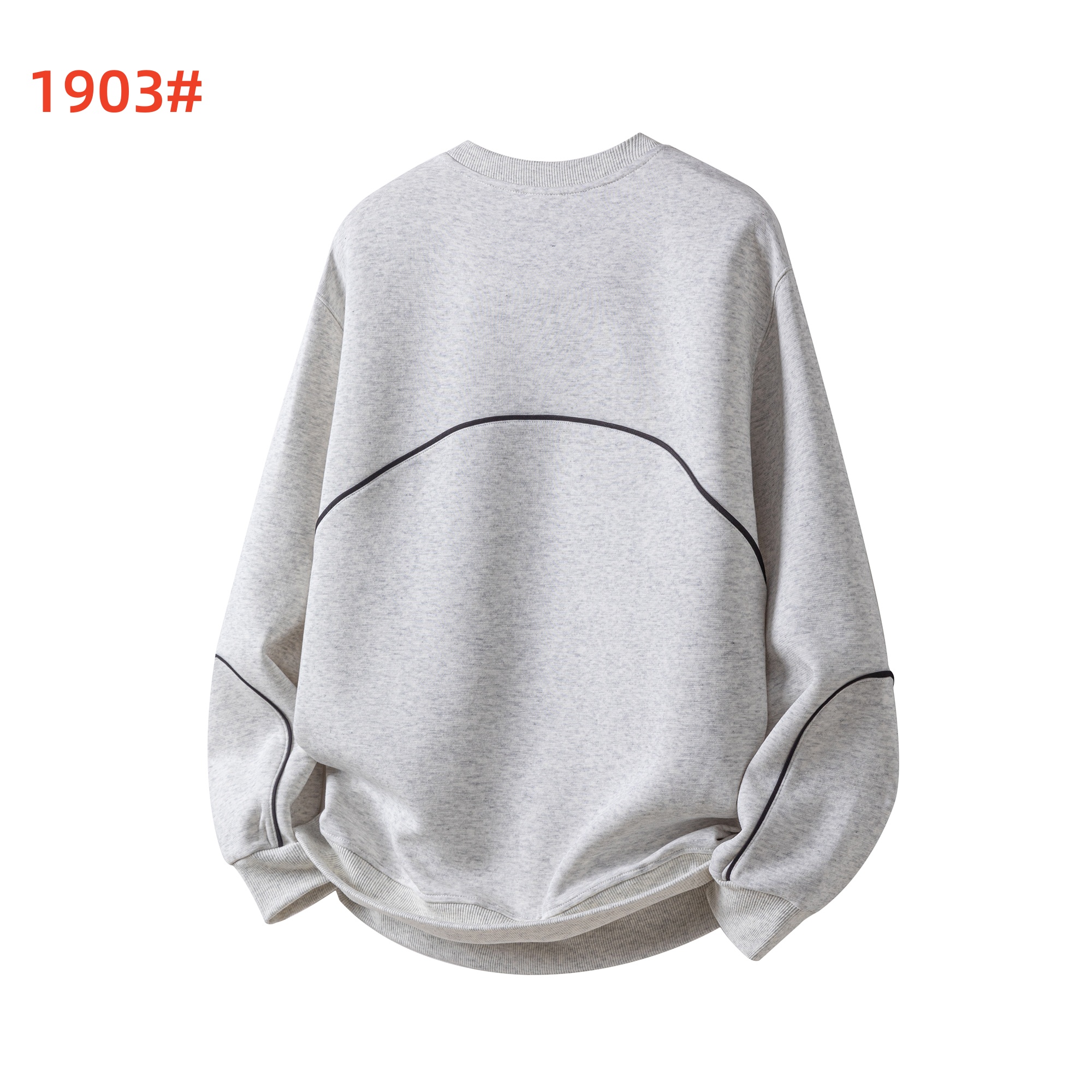 custom oversized long sleeve sweatshirt with stripe