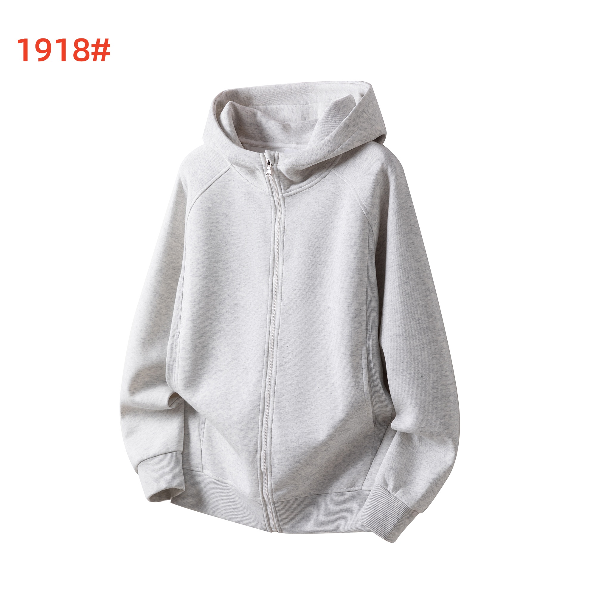 custom heavy weight pullover hoodie grey