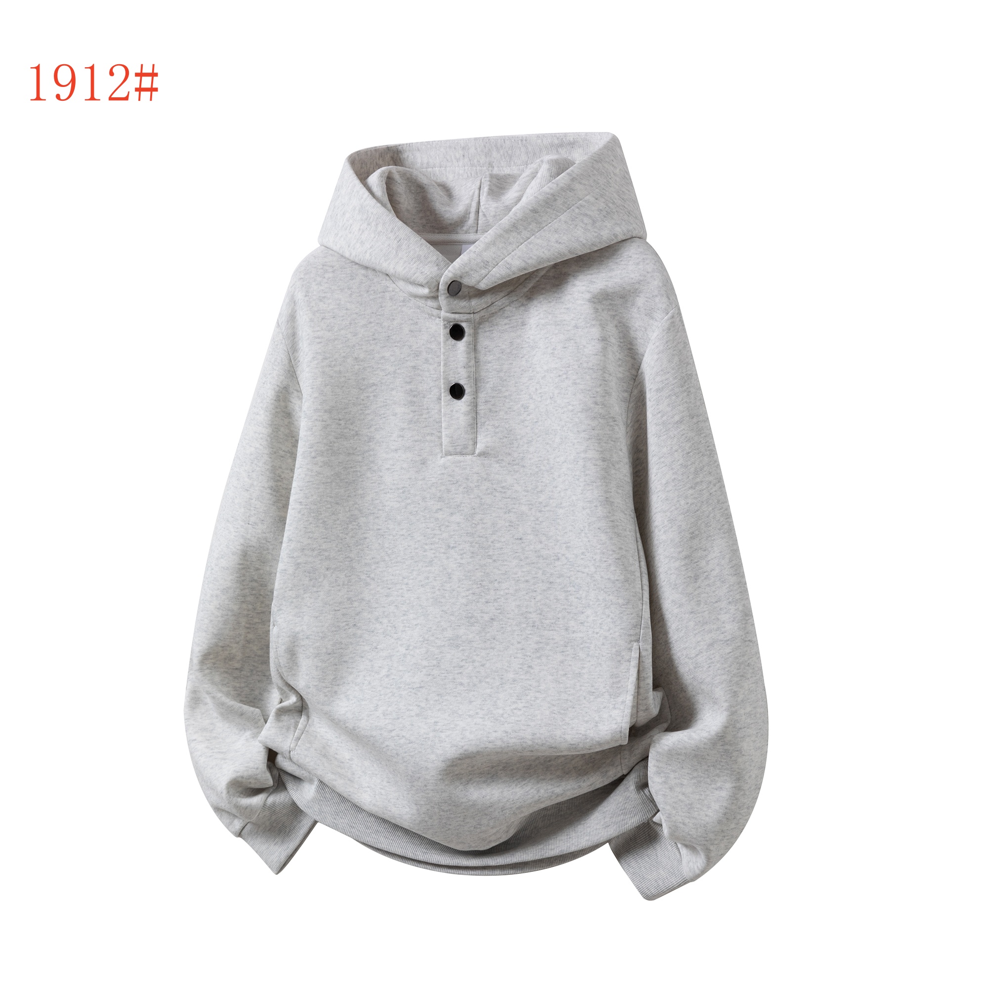 custom pullover hoodie with buttons