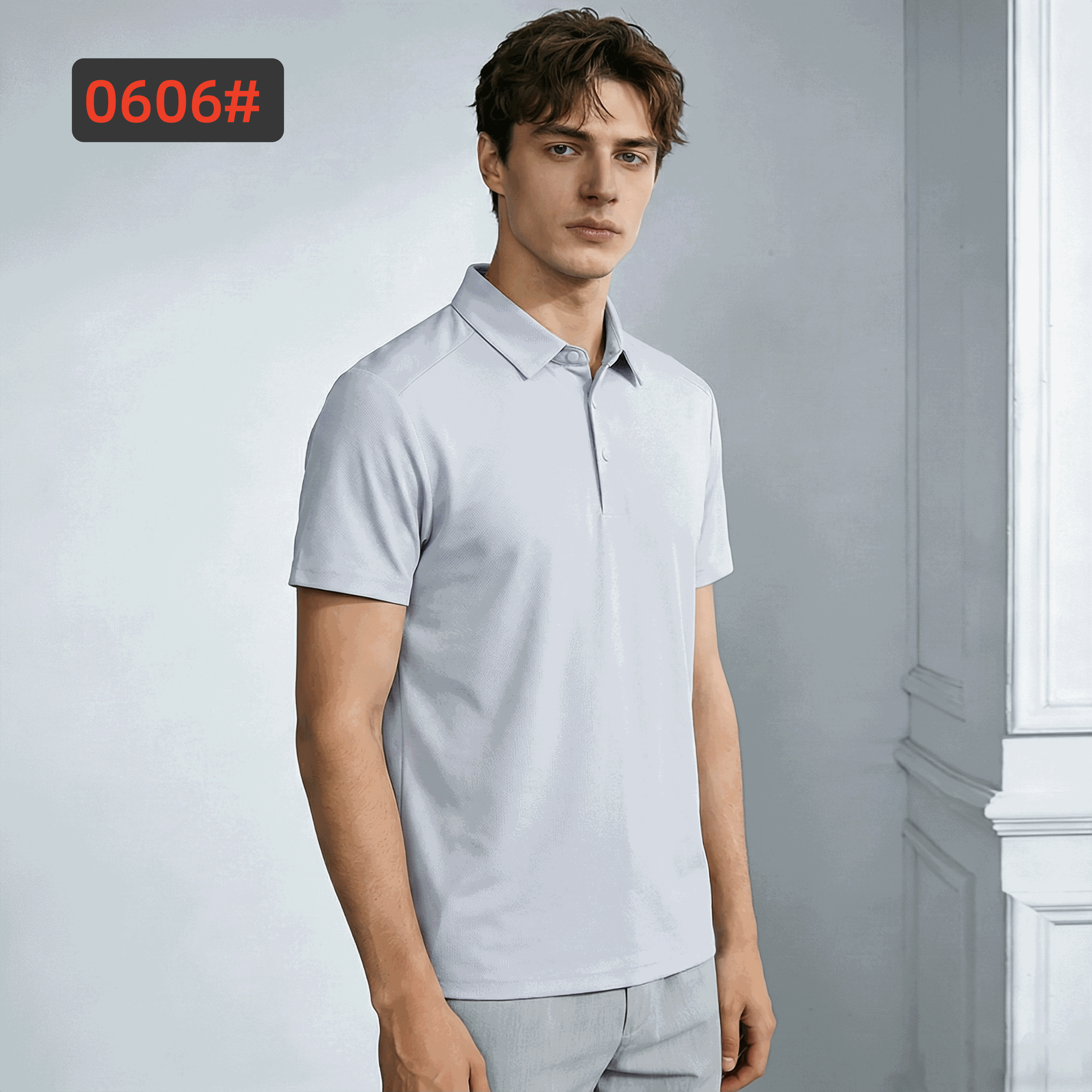 0606 Comfort Stretch Cotton T shirts-White