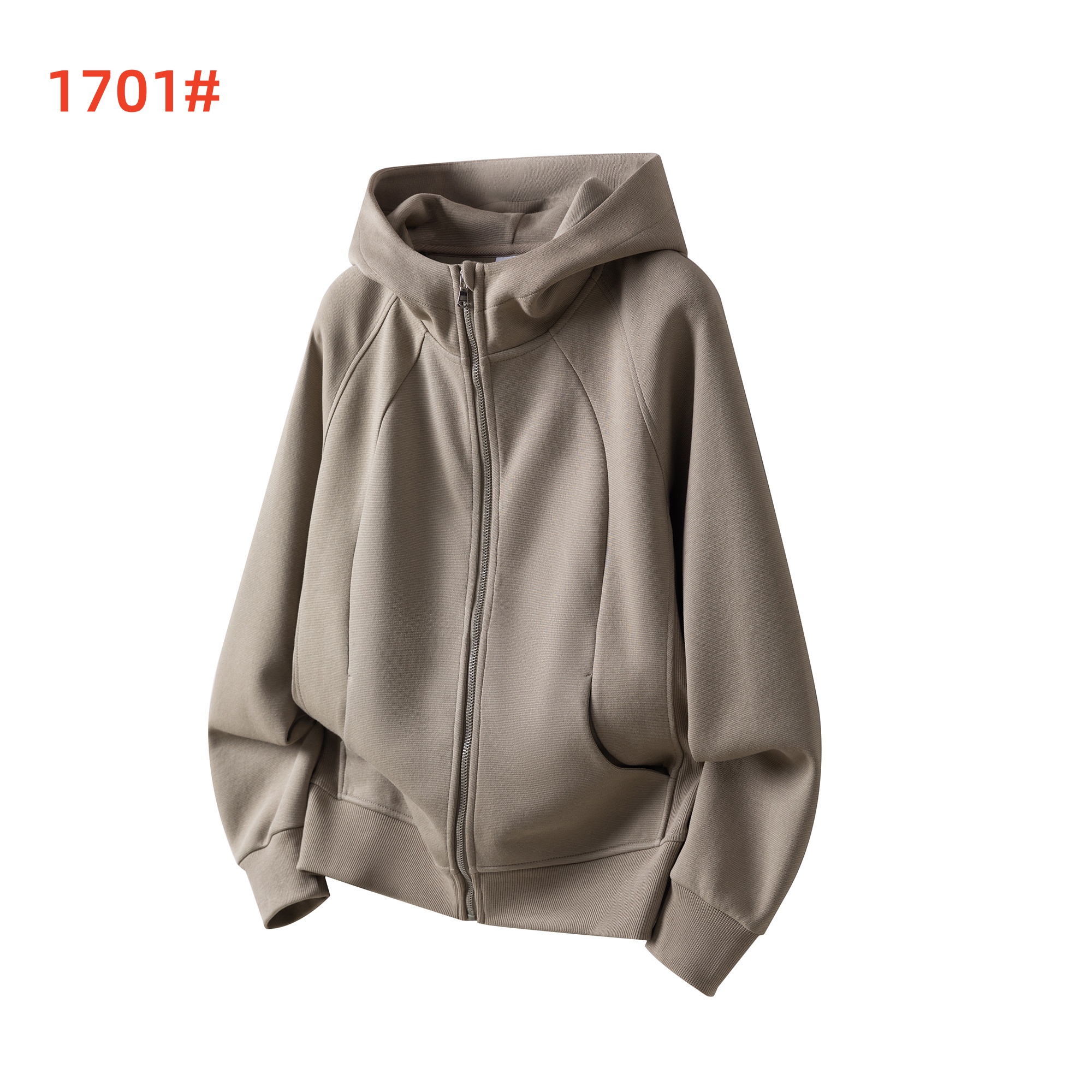 1701-Hoodies&Sweatshirts-Khaki