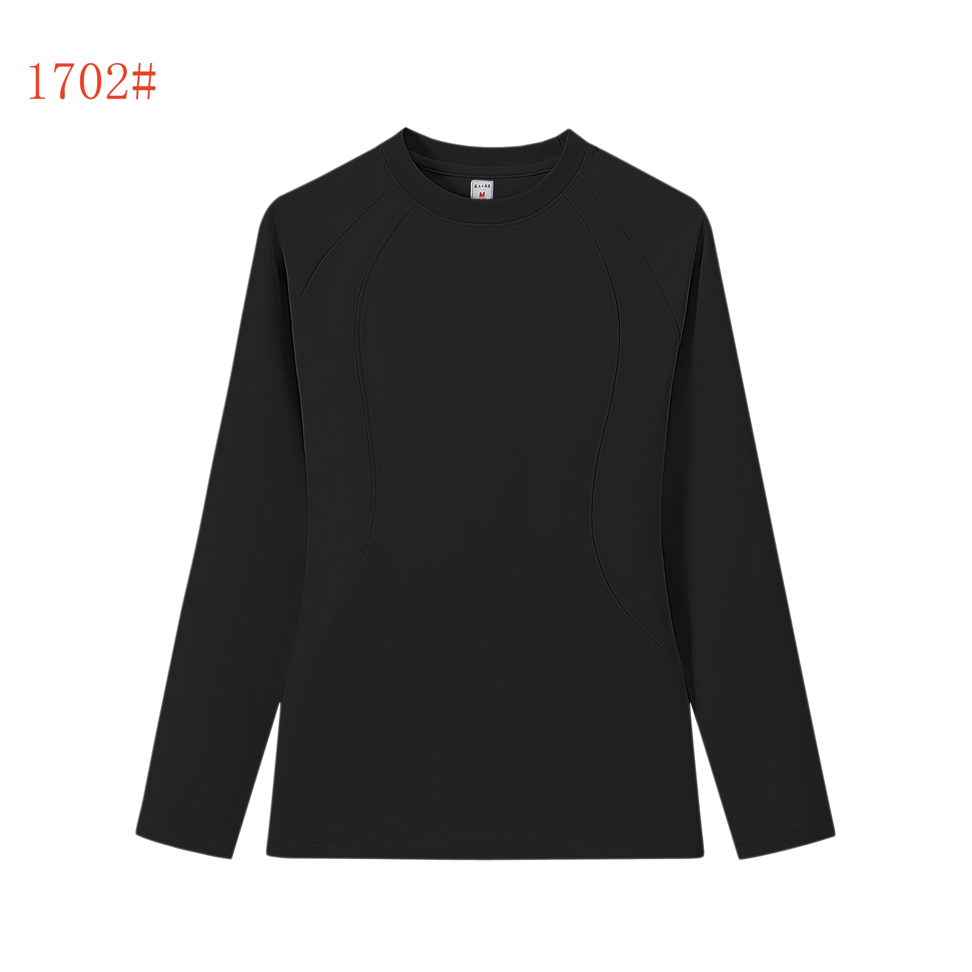 1702-long sleeve shirts-Black