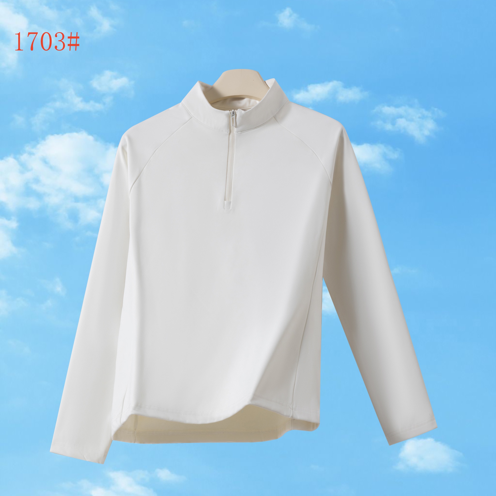 1703-long sleeve shirts-White