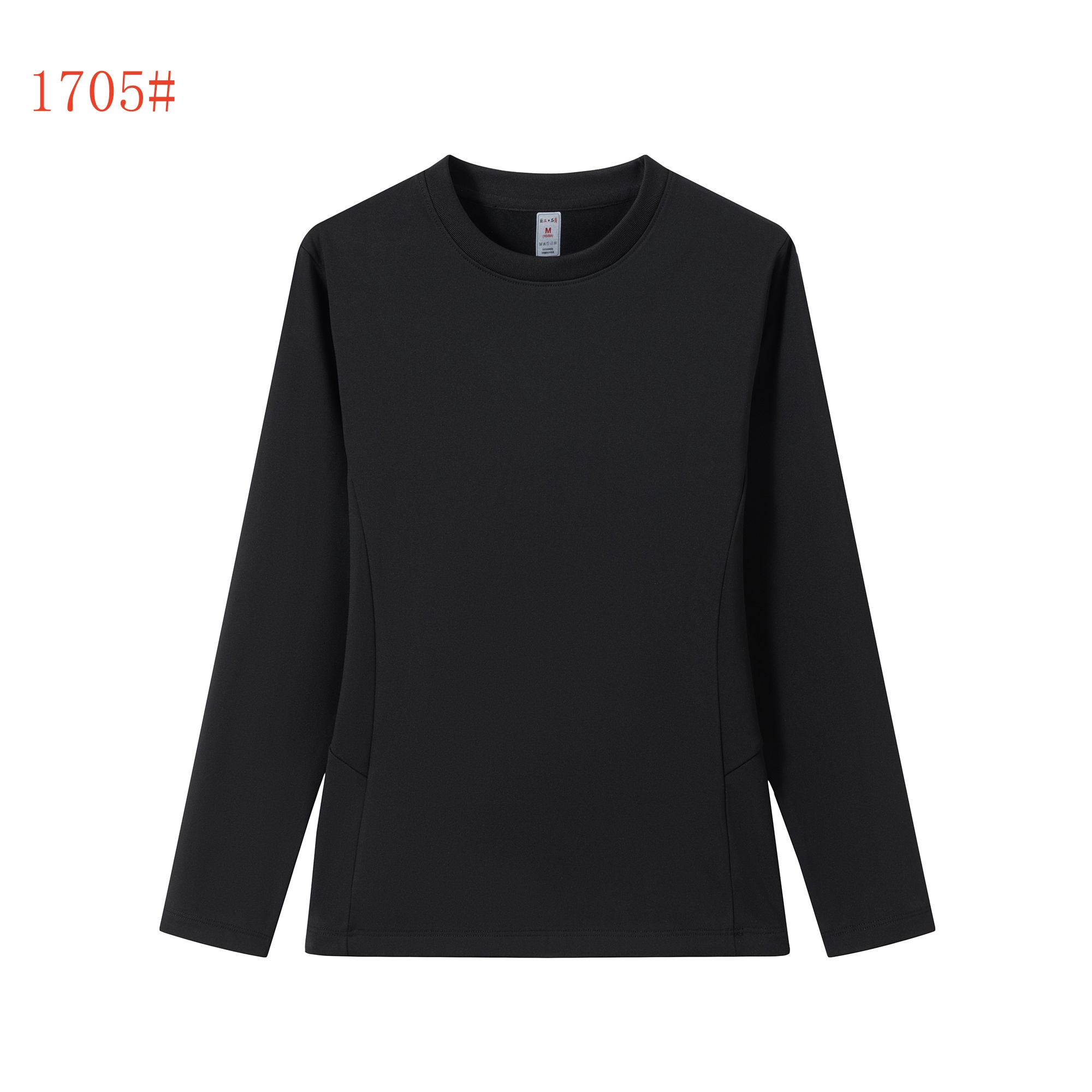 1705-long sleeve shirts-Black