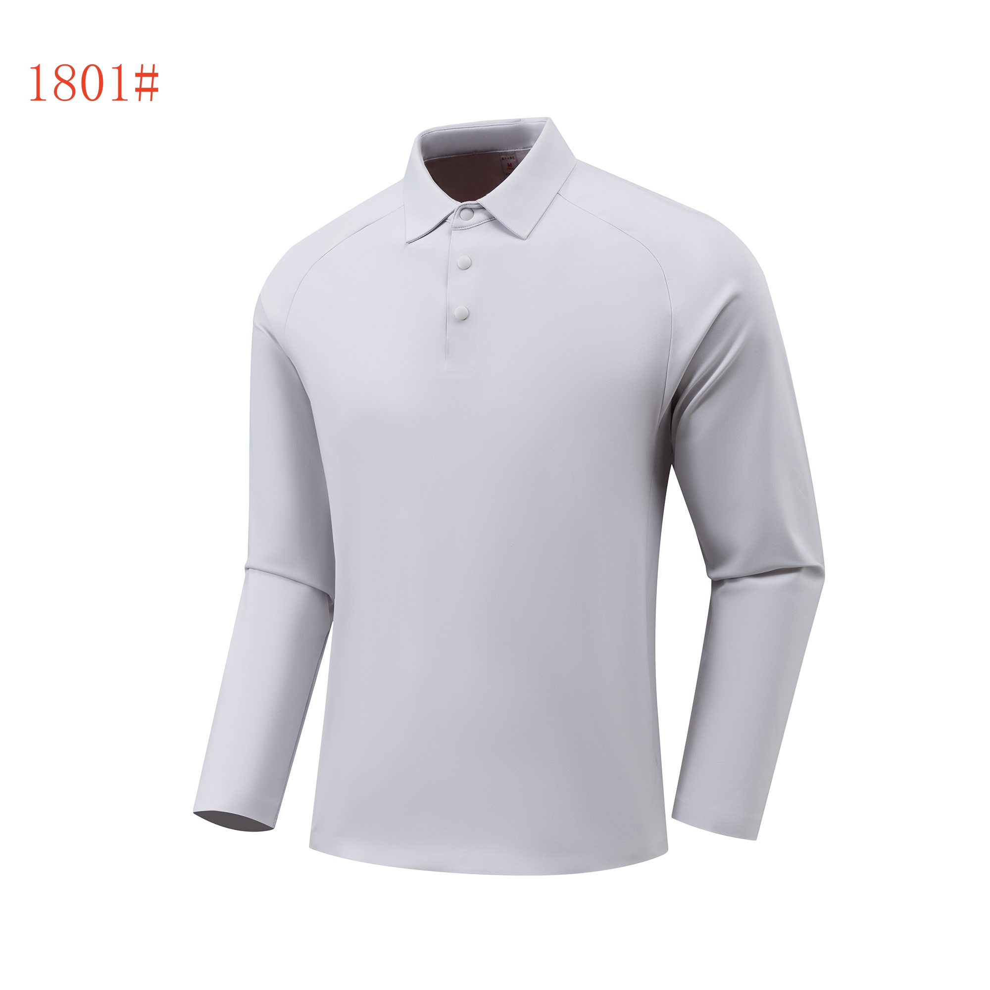 1801-long sleeve shirts-Light Grey