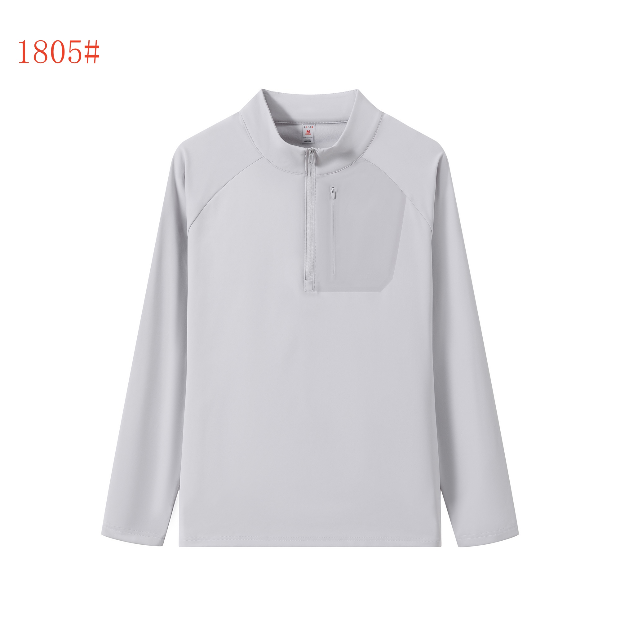 1805-long sleeve shirts-Light Grey