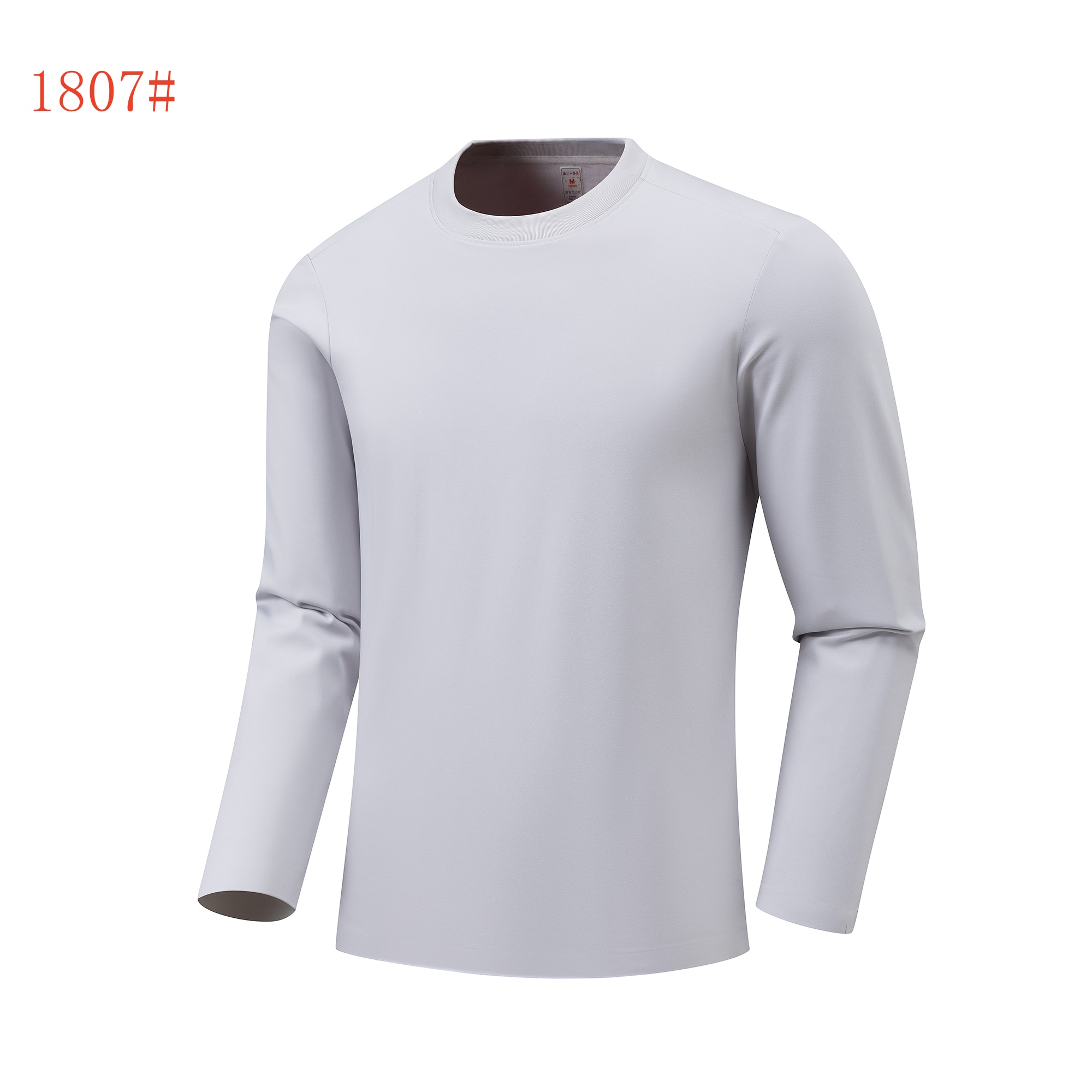 1807-long sleeve shirts-Light Grey