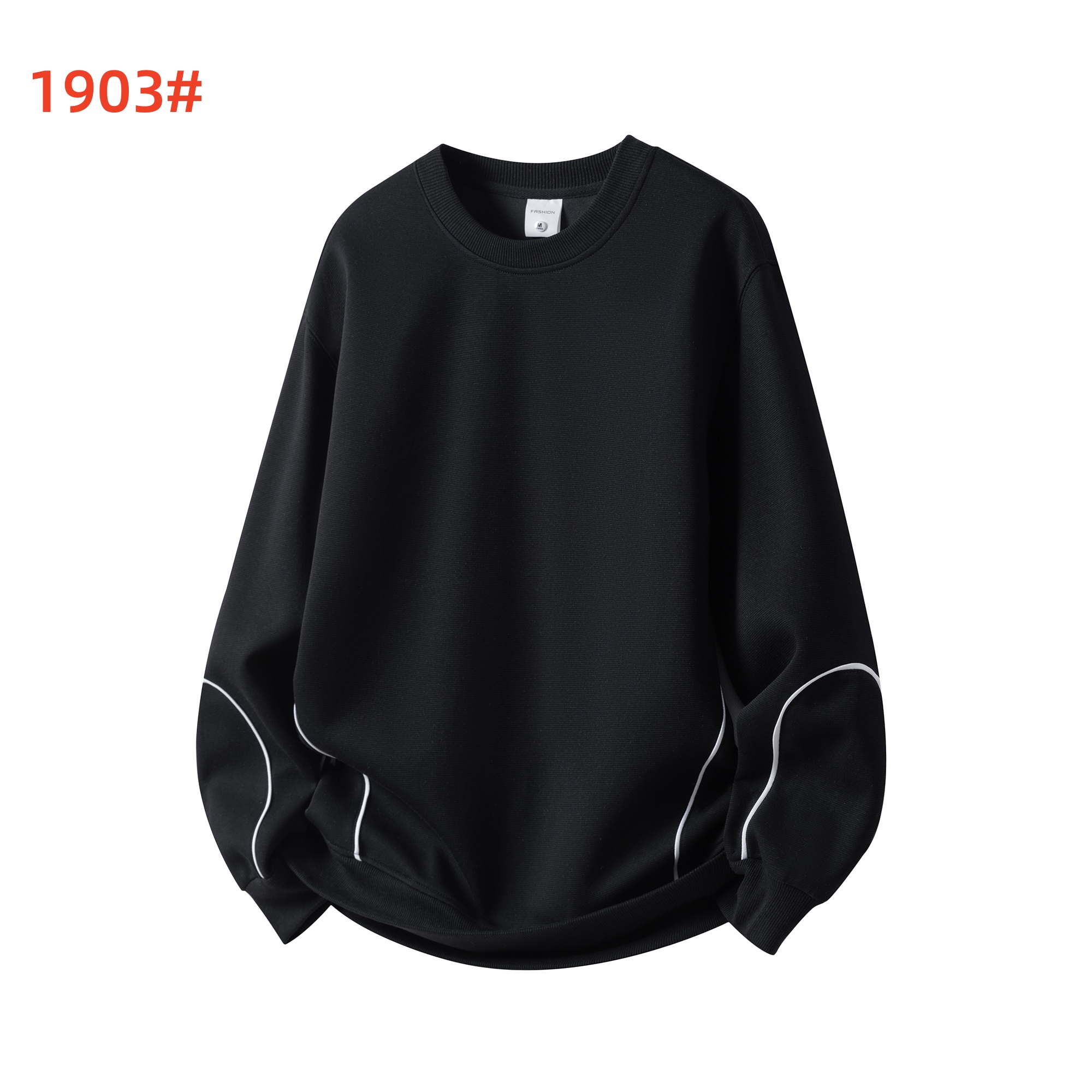1903#-Hoodies&Sweatshirts-Black