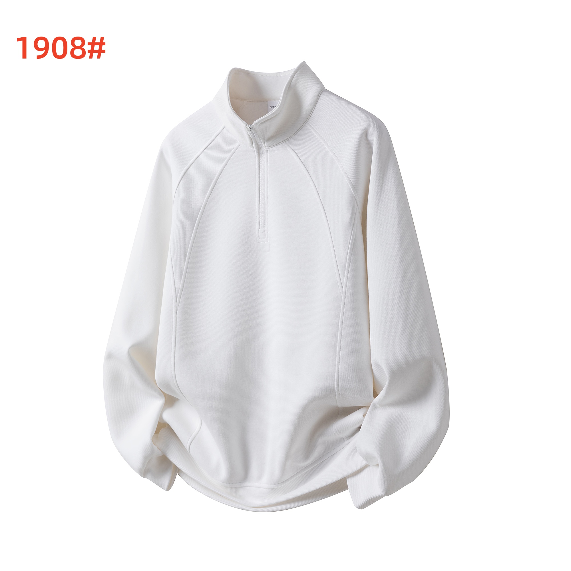 1908#-Hoodies&Sweatshirts-White
