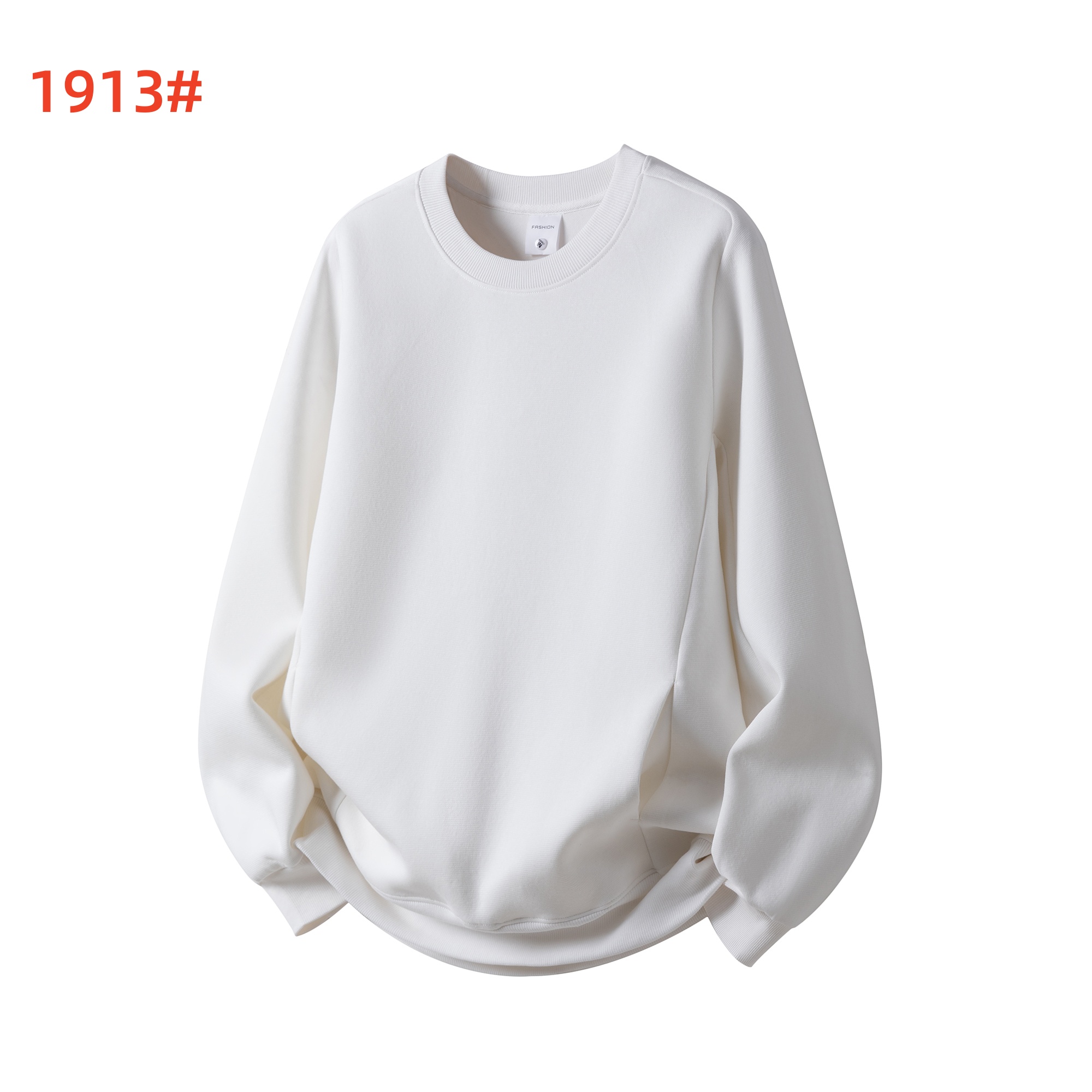 1913#-Hoodies&Sweatshirts-White