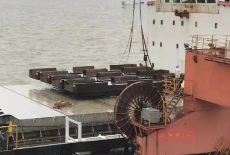 Delivery of container AGV steel chassises