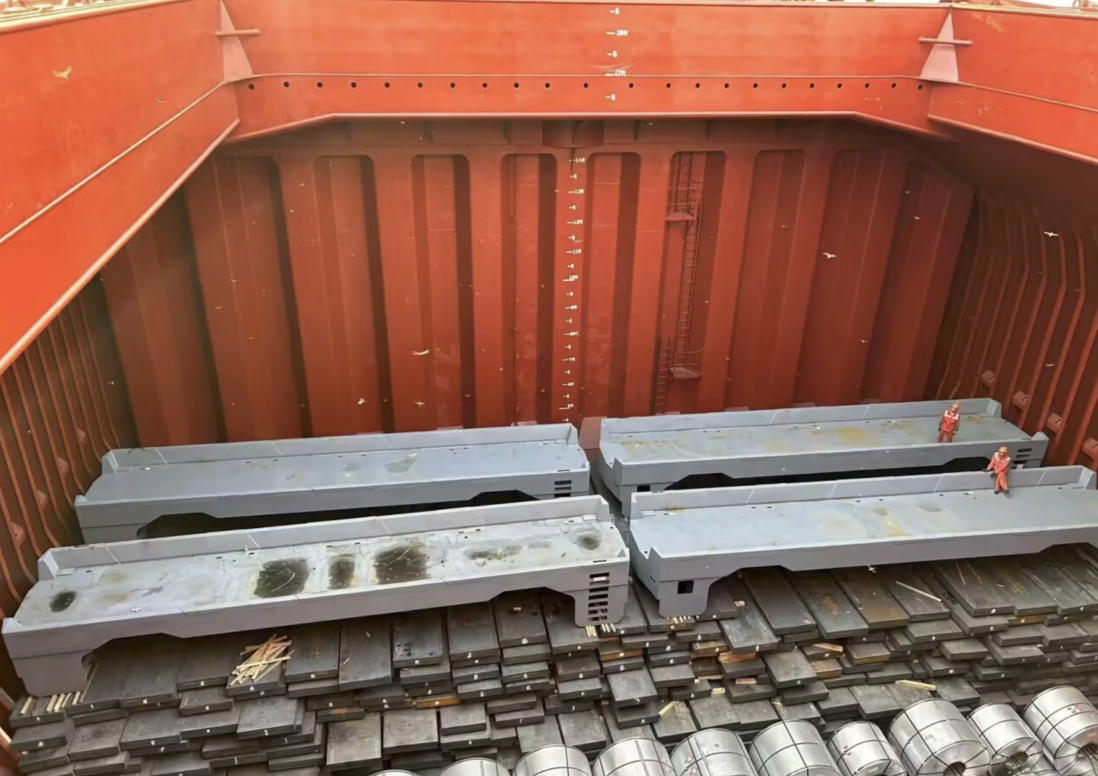 Delivery of container AGV steel chassises
