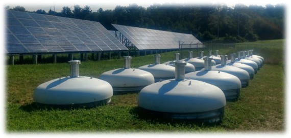Flywheel energy storage untis usually are installed near wind farm or solar farm for energy storage and improve the quality of the electricity output.