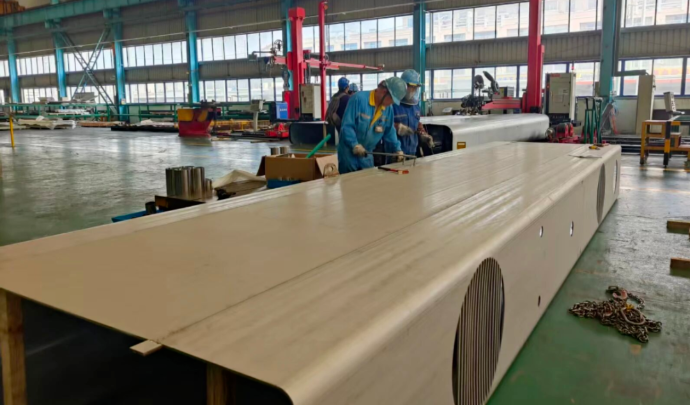 mirror-finish welded process-equipment enclosure