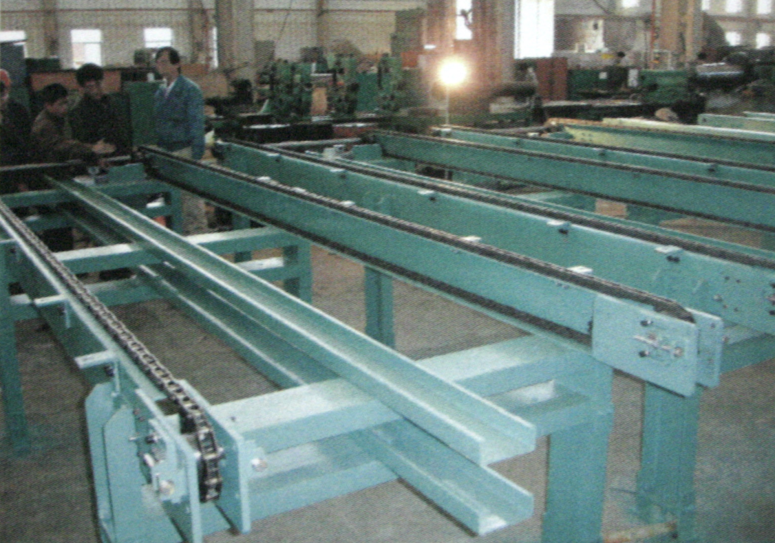 Photo#1: Chain conveyor customized to the order from certain Japan car maker, including assembling and testing