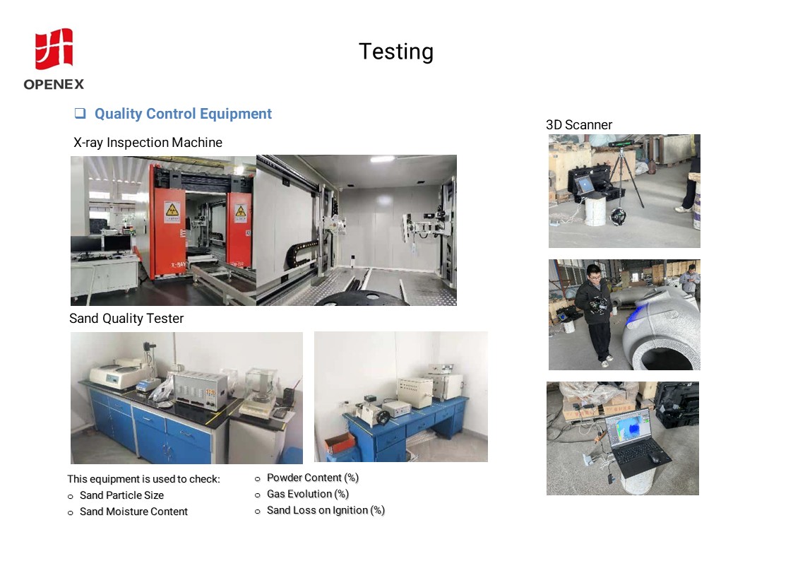 testing for casting parts