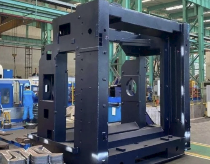 Photo#2:Steel fabricated frame for milling machine center