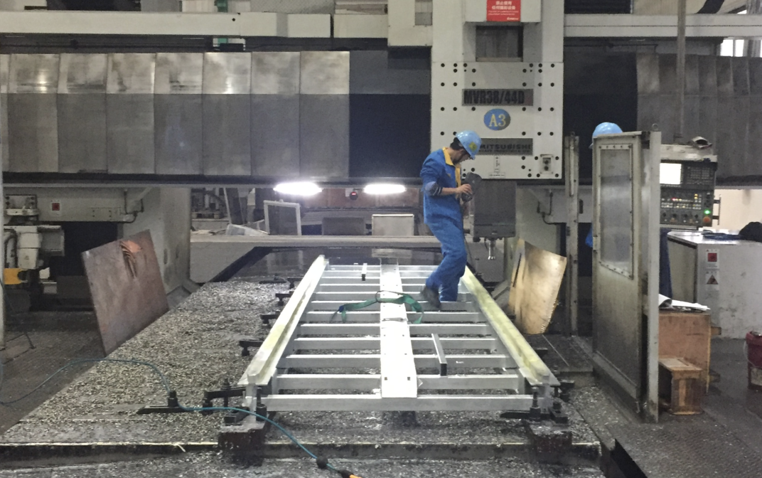 Photo#3:machining on steel frame after galvanization