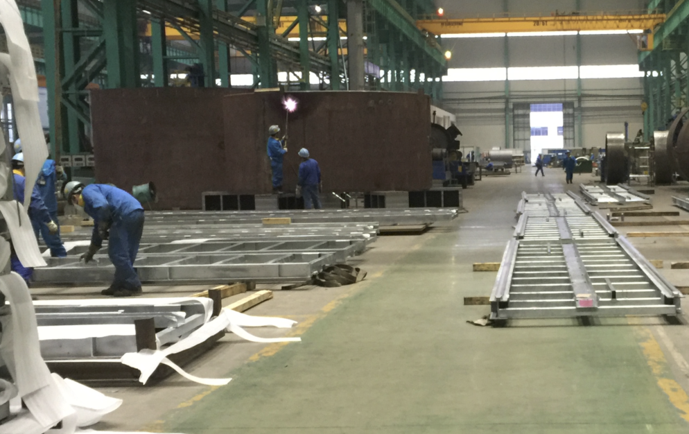 Photo#2:steel frame fabrication after galvanization
