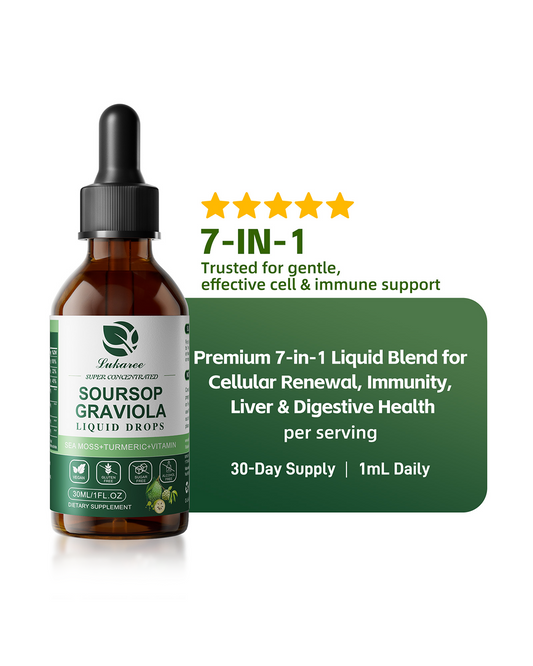 Lukaree Soursop & Sea Moss Liquid Drops 2-Pack – Immune and Cellular Support