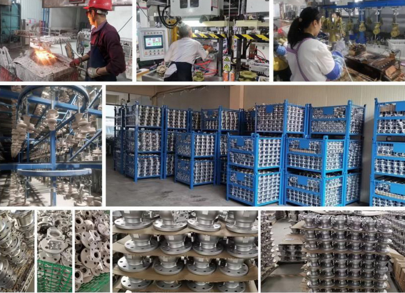 Investment Casting Production and Finished Cast Parts Investment casting production and finished machined parts at NTC Shanghai factory
