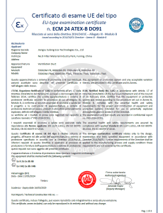 EU ATEX Type Examination Certificate for Explosion-proof Ventilation Duct