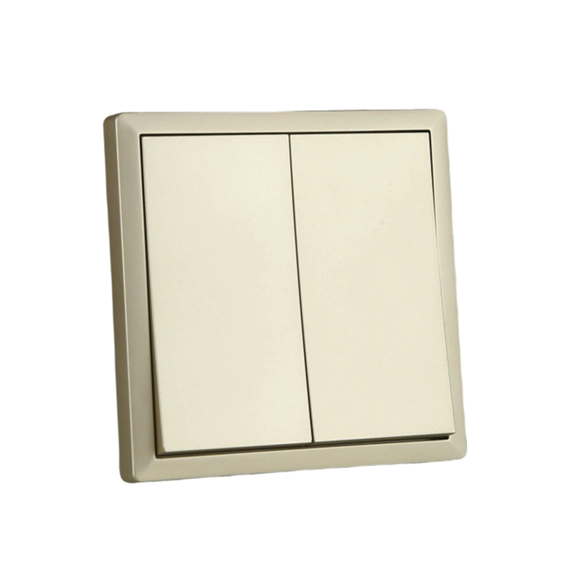 HYFF A122 two gang two way wall switch with brass terminals