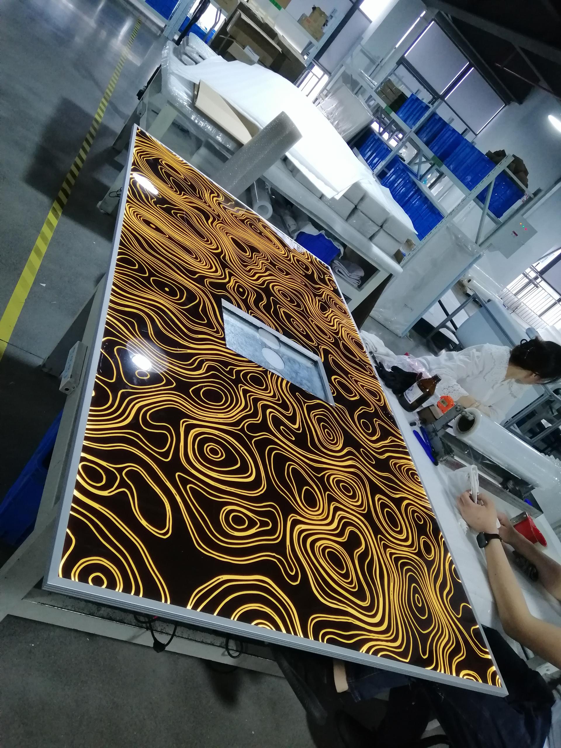 Customized light guide panel for elevator cabin decoration