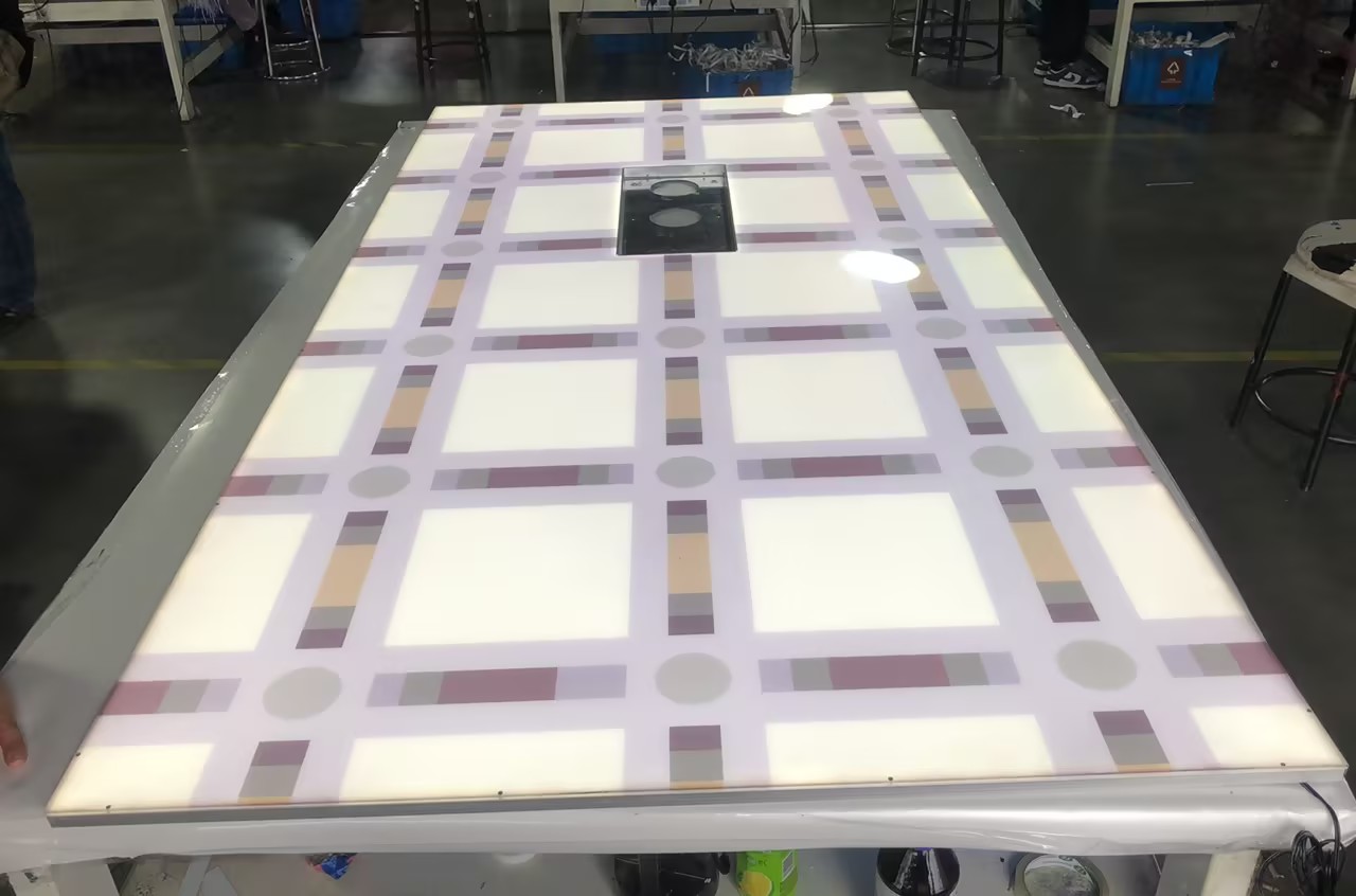 Light guide panel for elevator interior decoration Customized light guide panel used in elevator decoration