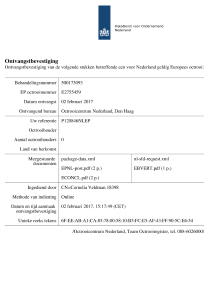Netherlands Patent Certificate