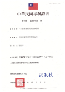 Taiwan Patent - Freely-Foldable Flexible LED Screen