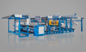 Fabric to fabric laminating machine